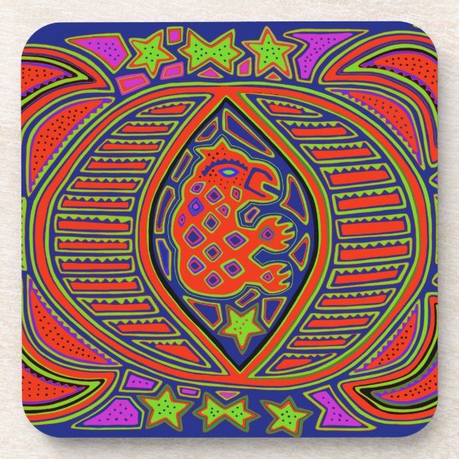 Dessous-de-verre Esprit Tortue Chamanique (Devant)