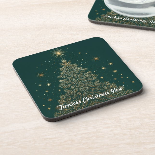 Dessous-de-verre « Essence de Noël de luxe » (Côté gauche)