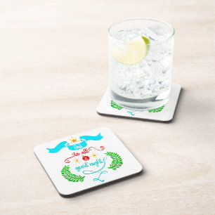 Dessous-de-verre Et À Tous Bonne Nuit Noël, Typographie, ZSG