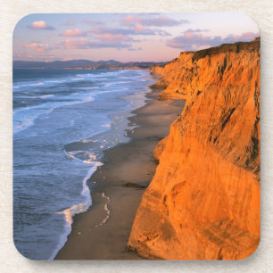 Dessous-de-verre États-Unis, Californie, Falaises à Pescadero State