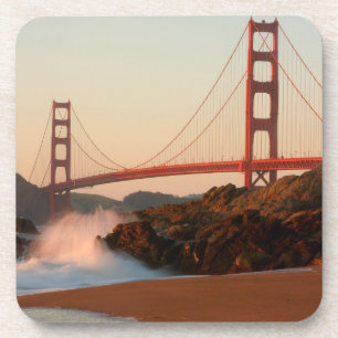 Dessous-de-verre États-Unis, Californie. Vue sur le pont du Golden 