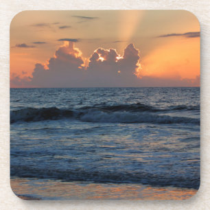 Dessous-de-verre États-Unis, Géorgie, Tybee Island, Plage de Tybee