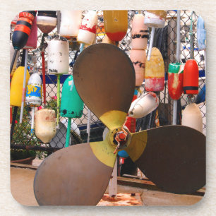 Dessous-de-verre États-Unis, Massachusetts. Hélice Et Flottes