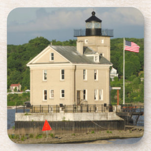 Dessous-de-verre États-Unis, New York, Kingston, Hudson River. Rond