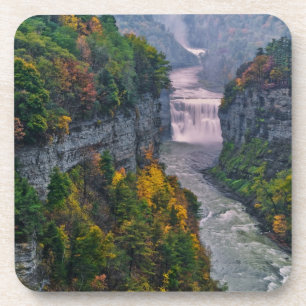 Dessous-de-verre États-Unis, New York, Letchworth State Park. Riviè