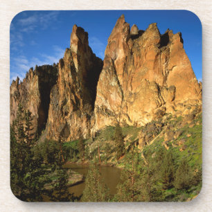 Dessous-de-verre États-Unis, Oregon, Falaises de granit à Smith Roc