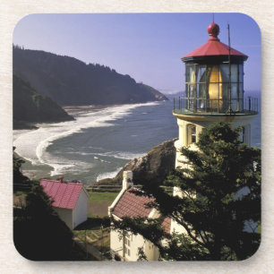 Dessous-de-verre États-Unis, Oregon, Florence. Phare de Heceta Head
