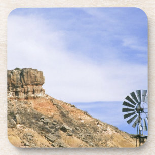 Dessous-de-verre ÉTATS-UNIS, Texas Moulin à vent et falaises de Pal