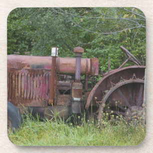 Dessous-de-verre ÉTATS-UNIS, Vermont, MANCHESTER : Tracteur agricol