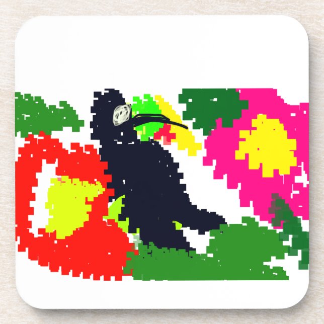 Dessous-de-verre Été Toucan (Devant)