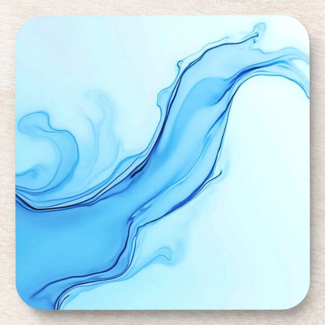 Dessous-de-verre Éthéal Blue Liquide Art Éperal (Devant)