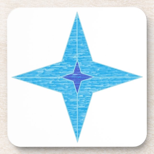 Dessous-de-verre Étoile bleue (Devant)