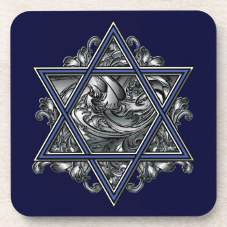 Dessous-de-verre Étoile de David Silver