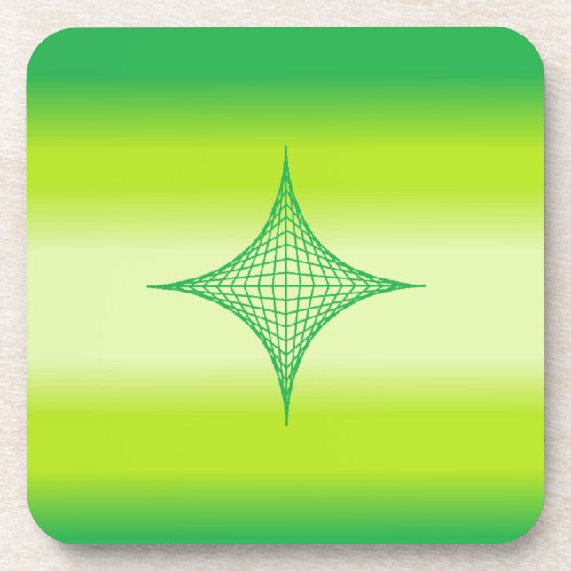 Dessous-de-verre Étoile verte (Devant)