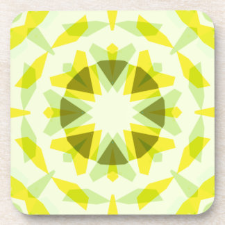 Dessous-de-verre Etoile verte Jaune Lumineuse Décor Dopamine Art Ki