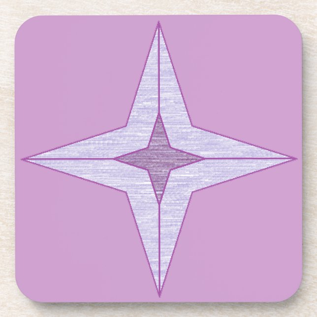 Dessous-de-verre Étoile violette (Devant)