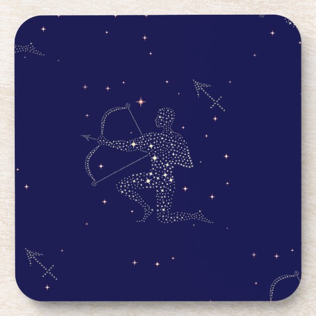 Dessous-de-verre étoiles sagittaire (Devant)