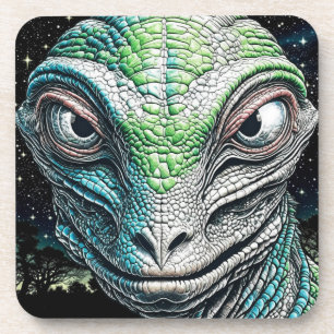 Dessous-de-verre Être Extraterrestre Homme Lézard Reptilien Alien