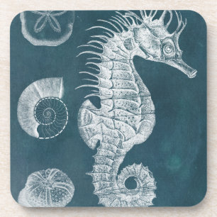 Dessous-de-verre Étude azurée I d'hippocampe