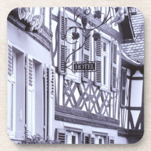 Dessous-de-verre Europe, Allemagne, Rhénanie, Pfalz, Boppard. Moiti