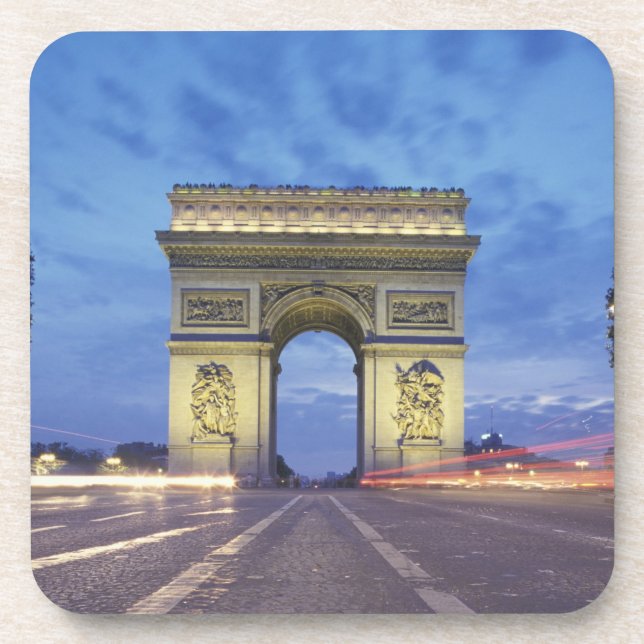 Dessous-de-verre Europe, France, Paris. Arc de Triomphe vu (Devant)