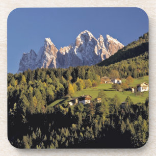 Dessous-de-verre Europe, Italie, San Pietro. Le groupe Odle semble