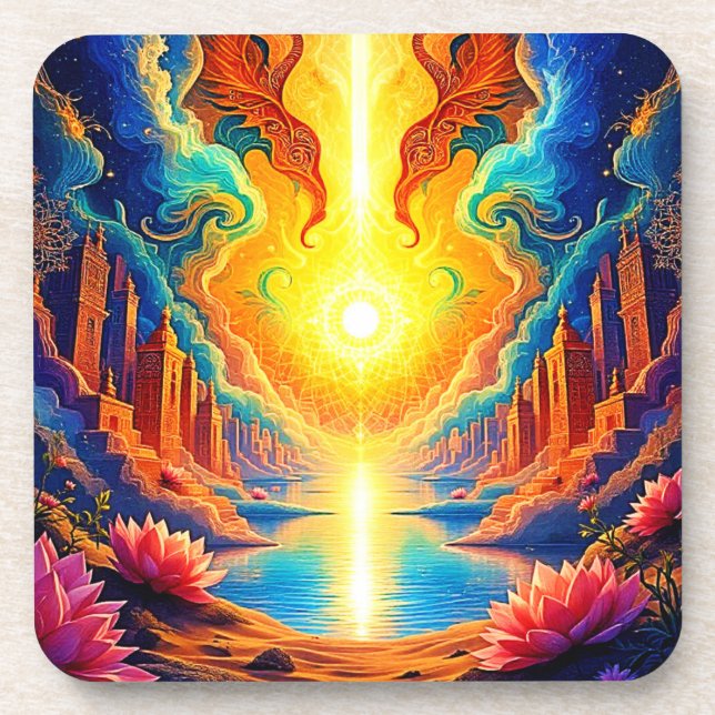 Dessous-de-verre Éveil Divin de la Ville Lumière (Devant)