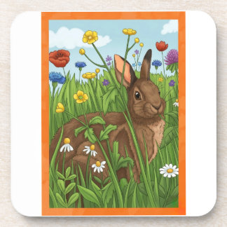 Dessous-de-verre Every Bunny Loves Flowers