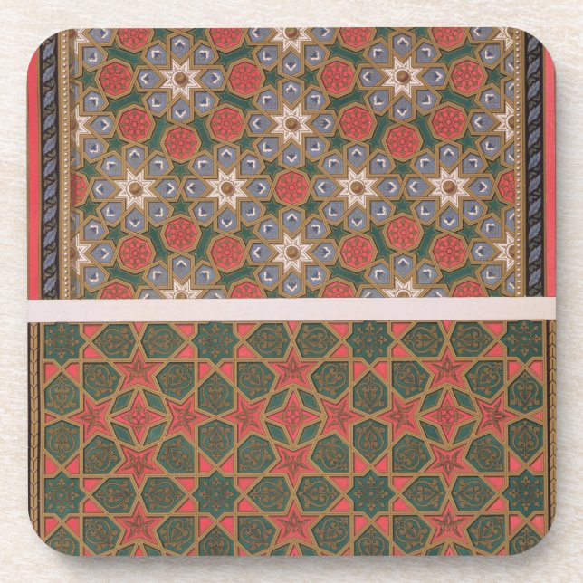 Dessous-de-verre Exemples des décorations de plafond, 'd'art arabe (Devant)