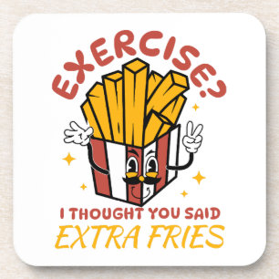 Dessous-de-verre Exercice Je croyais que vous aviez dit des frites 