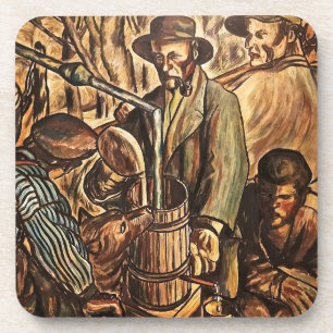 Dessous-de-verre Fabricants de moonshine produisant de l'alcool de