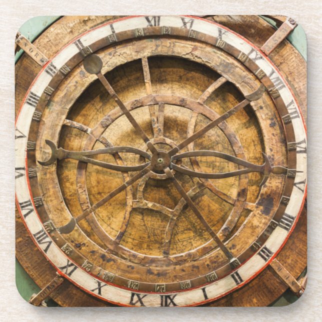 Dessous-de-verre Face d'horloge antique, Allemagne (Devant)