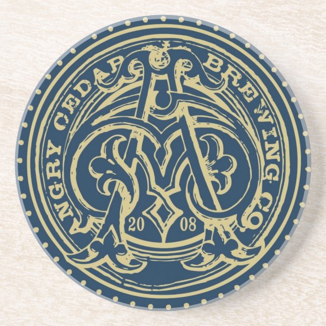 Dessous de verre fâchés de cèdre (Devant)