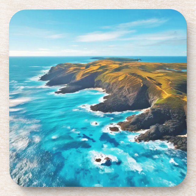 Dessous-de-verre Falaises océaniques : Côte sauvage (Devant)