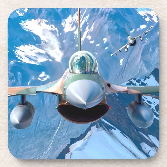 DESSOUS-DE-VERRE FALCON DE COMBAT F-16C (Devant)