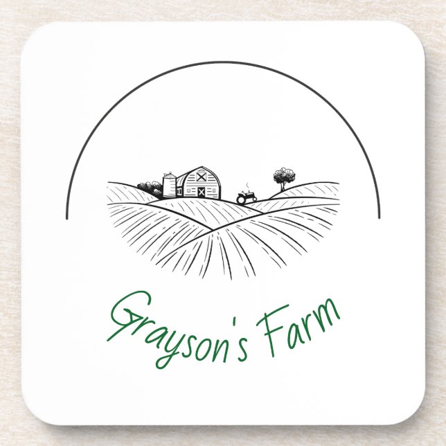 Dessous-de-verre Farm Life Hard plastic coaster (Devant)