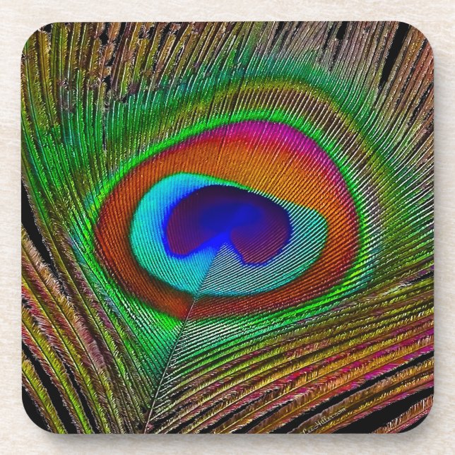 Dessous-de-verre Feather Vibrant Copper (Devant)