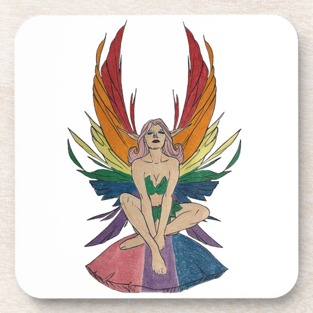 Dessous-de-verre Fée bisexuelle (Devant)