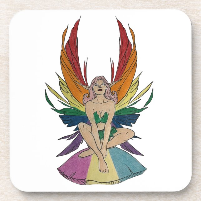 Dessous-de-verre Fée pansexuelle (Devant)