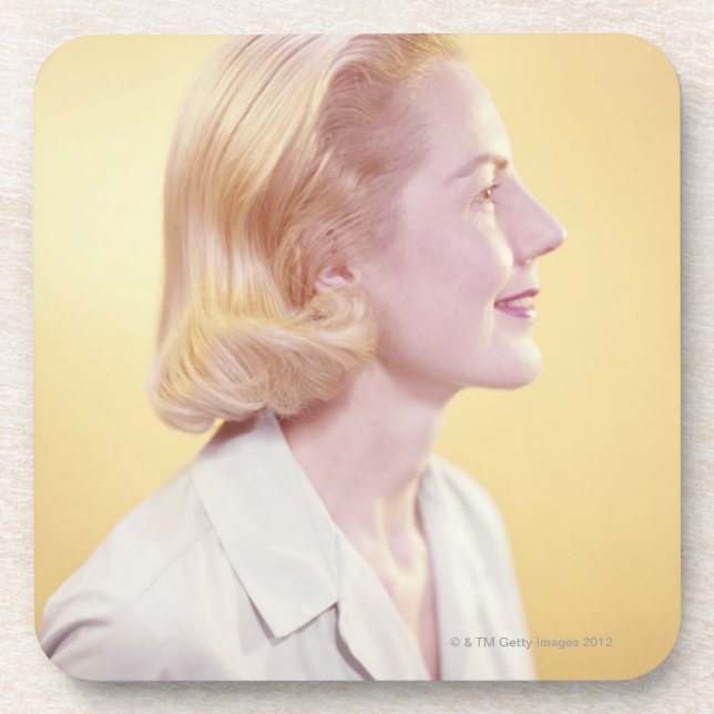 Dessous-de-verre Femme blonde (Devant)