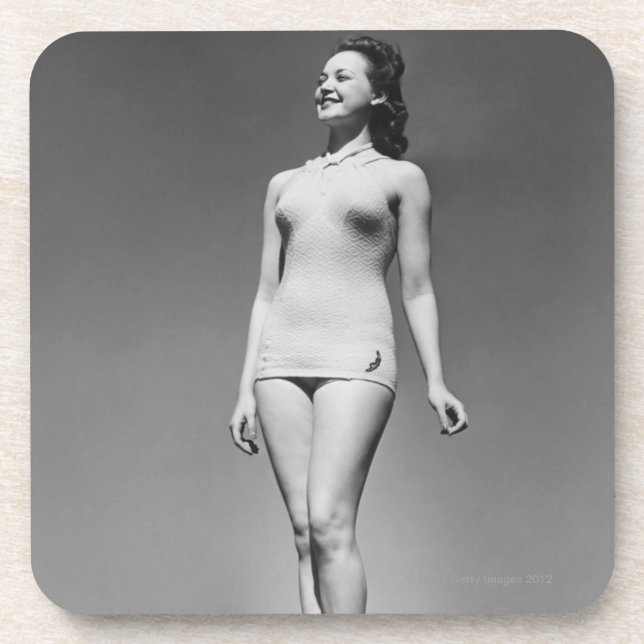 Dessous-de-verre Femme dans le maillot de bain (Devant)