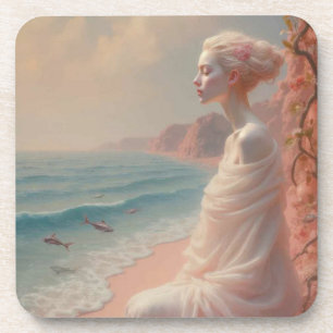 Dessous-de-verre Femme éthérée sur Dreamy Beach