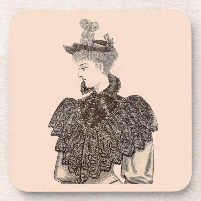 Dessous-de-verre Femme victorienne 1897 (Devant)
