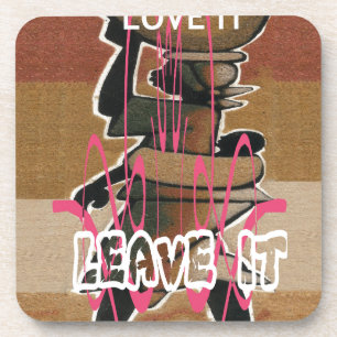 Dessous-de-verre Femmes et enfants La vie n'est pas juste ; habitue