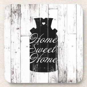 Dessous-de-verre Ferme Maison Blanche Bois Russe Jeu de Lait Sucré