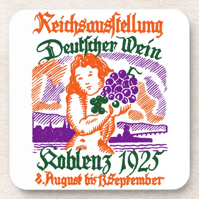 Dessous-de-verre Festival allemand du vin 1925 (Devant)
