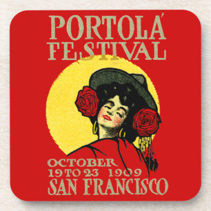 Dessous-de-verre Festival Portola de San Francisco 1909