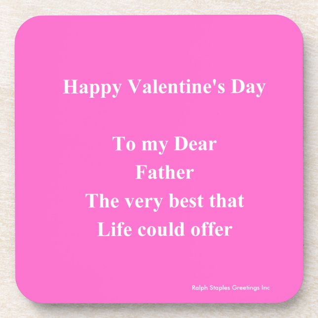 Dessous-de-verre fête de la Saint Valentin (Devant)