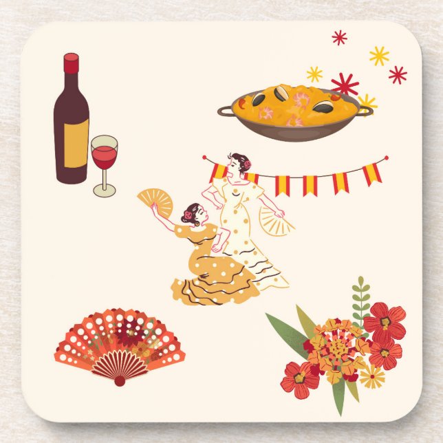 Dessous-de-verre Fête de style espagnol (Devant)