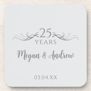 Dessous-de-verre Fête du 25e anniversaire du Mariage